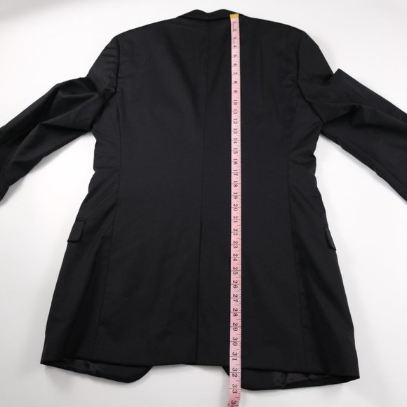 Brooks Brothers Fitzggerald Black Wool Suit Blazer 40L Estrado Trabaldo Togna - Picture 12 of 14